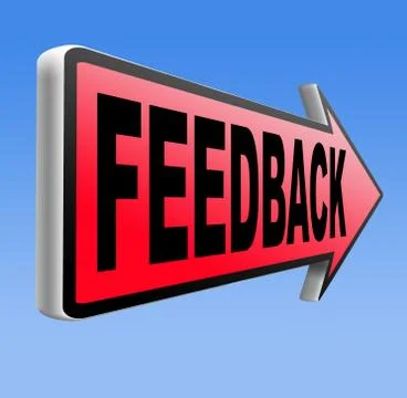 Feedback for service and customer satisfaction reviews and testimonials produ Stock Illustration