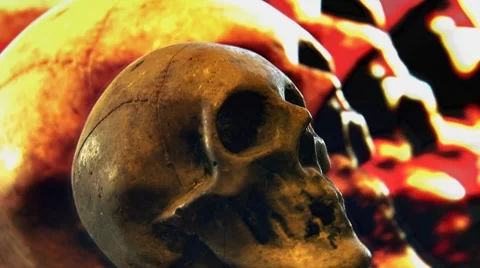 Feedback Skull of Insanity Stock Footage 8554259
