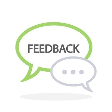 Feedback speech bubbles. 스톡 일러스트