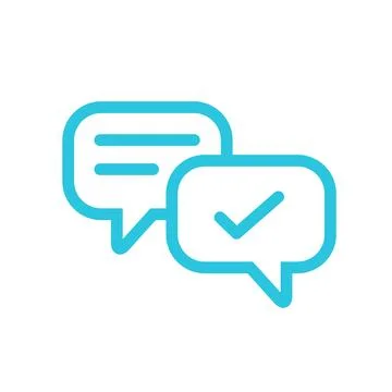 Feedback, talk bubles. From blue icon set. Stock Illustration
