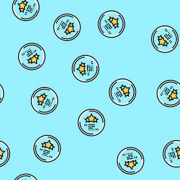 Feedback testimonial customer vector seamless pattern Stock Illustration