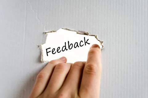 Feedback text concept Stock Photos