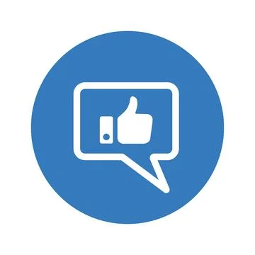 Feedback, like, thumbs up icon. Stock Illustration