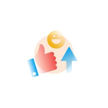 Feedback. Vector icon in gradient style. Editable illustration Stock Illustration
