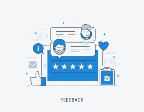 Feedback vector illustration Stock Illustration