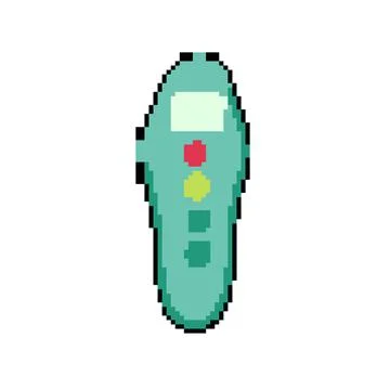 Feedback voting clicker pixel art vector illustration イラスト素材