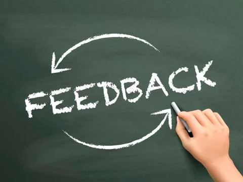 Feedback word written by hand Stock Illustration