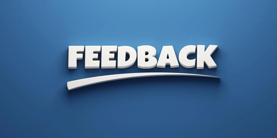 Feedback Writing. 3D Render Illustration Stock Illustration