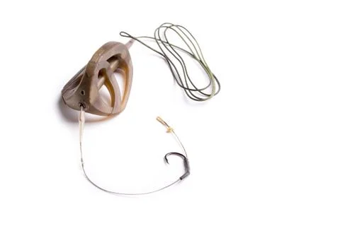 Feeder equipped with a hook Stock Photos