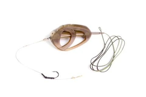 Feeder equipped with a hook Stock Photos