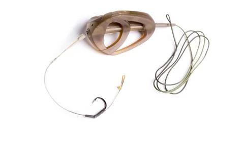 Feeder equipped with a hook Stock Photos