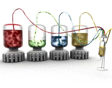 Feeding Bottle & Liquids 3D Model
