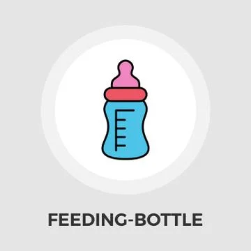 Feeding bottle vector flat icon Stock Illustration