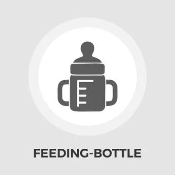 Feeding bottle vector flat icon Stock Illustration
