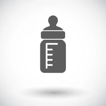 Feeding bottle vector flat icon Stock Illustration