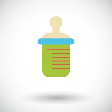 Feeding bottle vector flat icon Stock Illustration