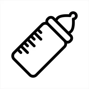 Feeding line icon vector illustration isolated on white background Stock Illustration