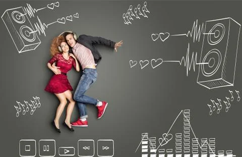 Feel the beat. Stock Photos