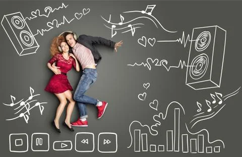 Feel the beat. Stock Photos