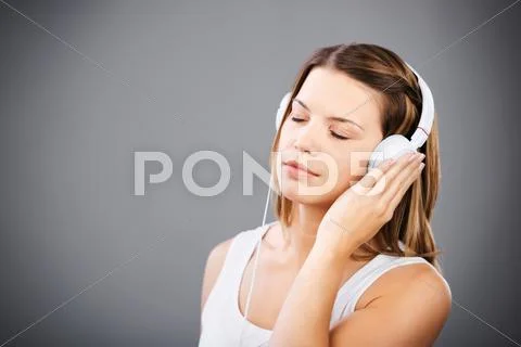 Feel the music Stock Photos