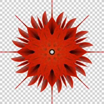 Feel red flower Stock Illustration