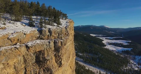 Feel the rush of being cliffside in this jaw dropping 4K aerial footage. Stock Footage 102184917