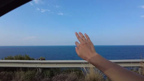 To feel the touch of the wind and the warmth of the air. Stock Footage 234543731