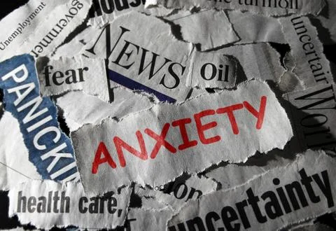 Feeling anxious concept Stock Photos