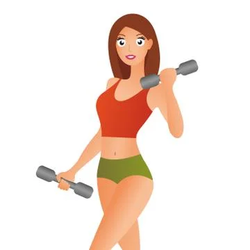Feeling awesome Looking even better Shot of a beautiful and sporty young woman Stock Illustration