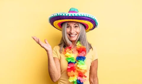 Feeling happy, surprised realizing a solution or idea Stock Photos