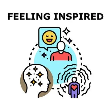 Feeling inspired concept with creative idea generation Stock-Illustration