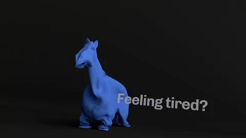 Feeling tired? (animation) Video stock 101557059