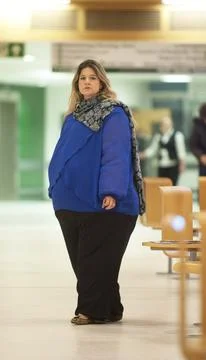 Feeling Very Self Conscious Melissa Kite Experiences The Bariatric (fat Suit) At Stock Photos