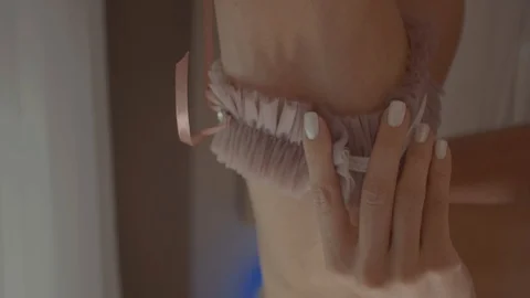 Fees of the bride, garter3 Stock Footage 128721374