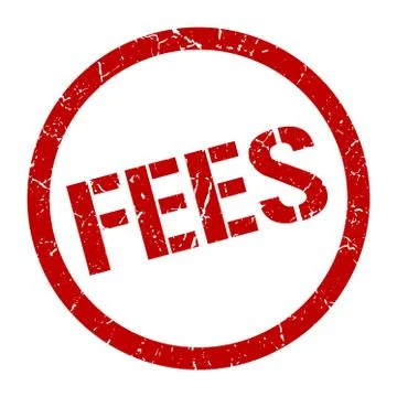 Fees stamp Stock Illustration