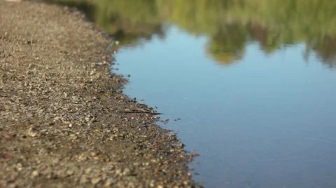 Feet along the shore Stock Footage 68347859