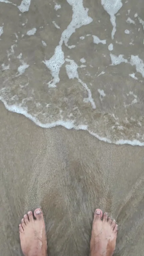 Feet on the beach Stock Footage 340004952