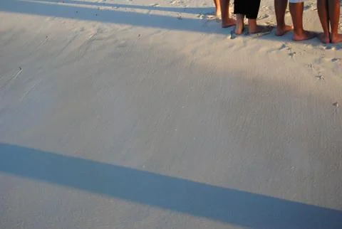 Feet at beach Stock Photos
