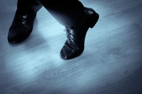 Feet dancer dancing salsa Stock Photos