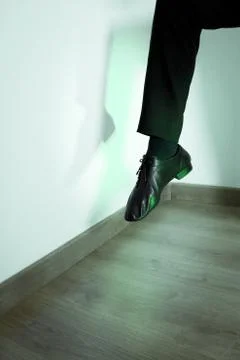 Feet dancer dancing salsa Stock Photos