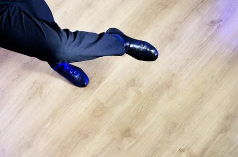 Feet dancer dancing salsa Stock Photos