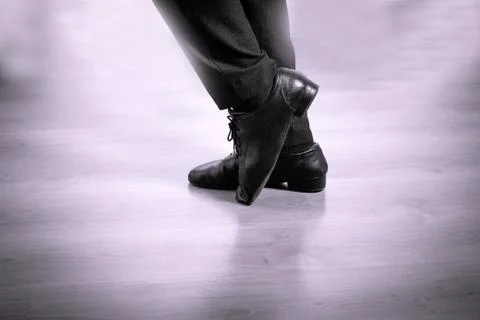Feet dancer dancing salsa Stock Photos