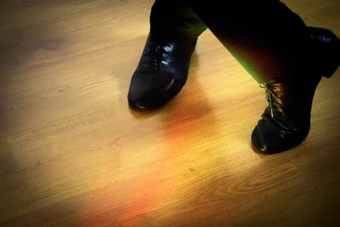 Feet dancer dancing salsa Stock Photos