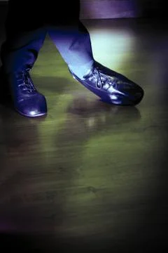 Feet dancer dancing salsa Stock Photos