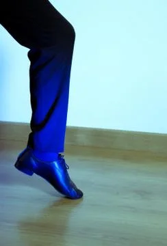 Feet dancer dancing salsa Stock Photos
