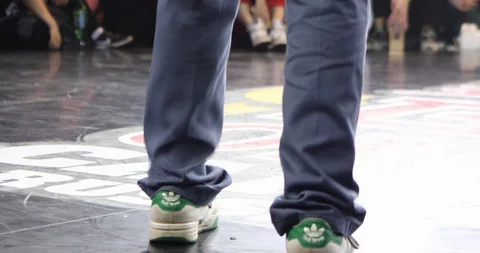 Feet Of The Dancer Performing On Stage Stock-Footage 109995033