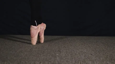 Feet dancing ballet Stock Footage