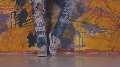 Feet dancing in shoes Stock Footage 100034375