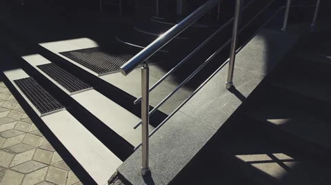 Feet down the stairs 스톡 동영상 48583716