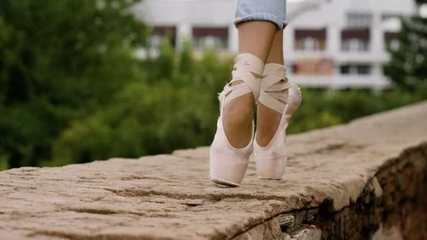of ballet dancer walking on ... | Video Pond5